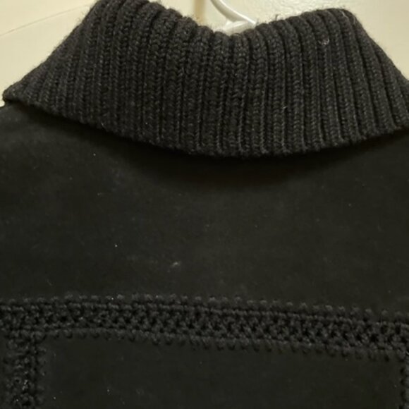 O'Neill black suede leather jacket. - Picture 7 of 10